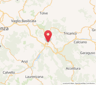 Map of Albano di Lucania, Basilicate