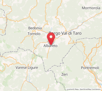 Map of Albareto, Emilia-Romagna