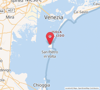 Map of Alberoni, Veneto