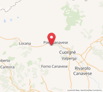 Map of Alpette, Piedmont