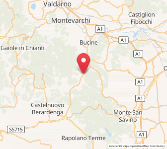 Map of Ambra, Tuscany