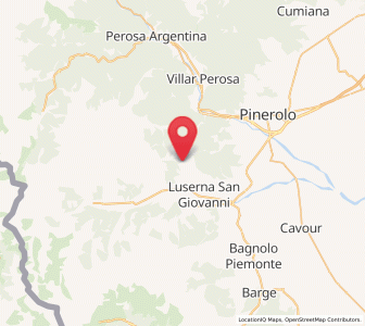 Map of Angrogna, Piedmont