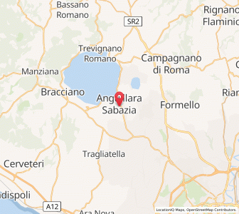 Map of Anguillara Sabazia, Lazio