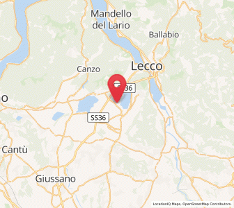 Map of Annone di Brianza, Lombardy