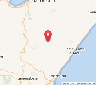 Map of Antillo, Sicily