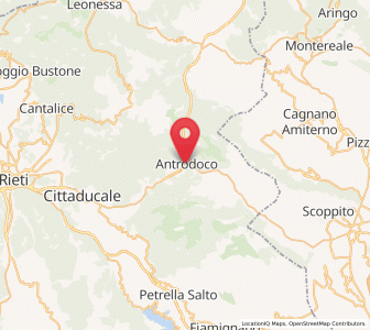 Map of Antrodoco, Lazio