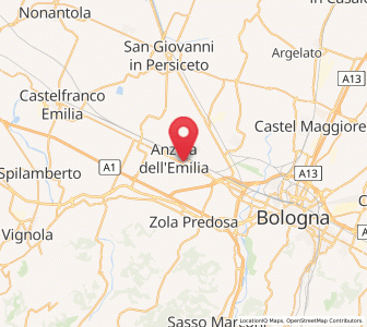 Map of Anzola dell'Emilia, Emilia-Romagna