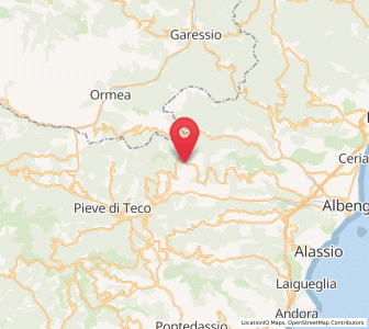 Map of Aquila di Arroscia, Liguria