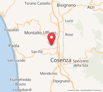 Map of Arcavacata, Calabria