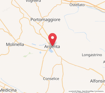 Map of Argenta, Emilia-Romagna