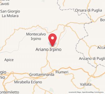 Map of Ariano Irpino-Martiri, Campania