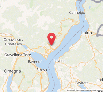 Map of Arizzano, Piedmont