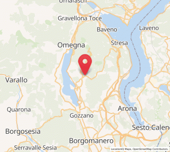 Map of Armeno, Piedmont