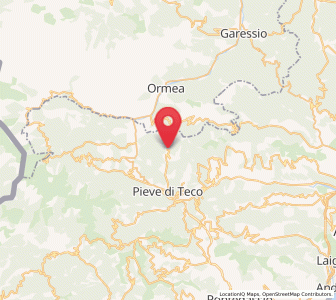 Map of Armo, Liguria