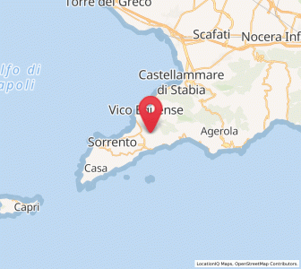 Map of Arola-Preazzano, Campania