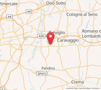 Map of Arzago d'Adda, Lombardy