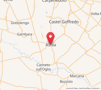 Map of Asola, Lombardy