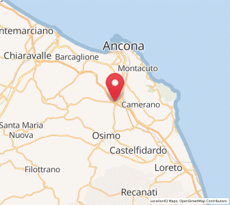 Map of Aspio, The Marches