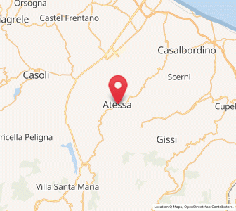 Map of Atessa, Abruzzo