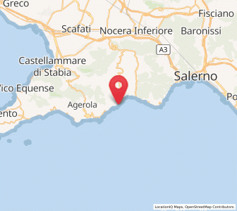 Map of Atrani, Campania