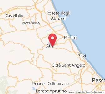 Map of Atri, Abruzzo
