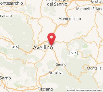 Map of Atripalda, Campania