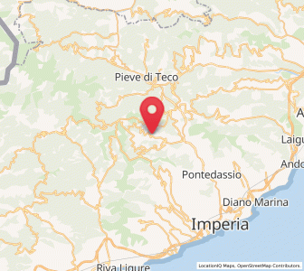 Map of Aurigo, Liguria