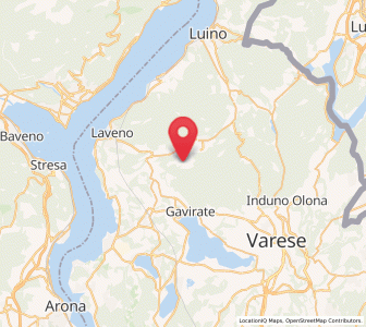 Map of Azzio, Lombardy