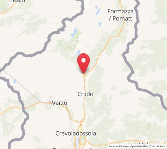 Map of Baceno, Piedmont
