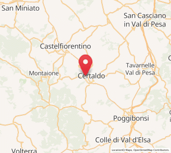 Map of Badia a Cerreto, Tuscany