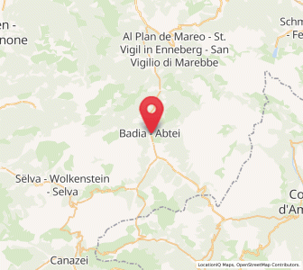Map of Abtei, Trentino-Alto Adige