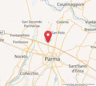 Map of Baganzola, Emilia-Romagna