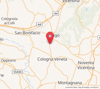 Map of Bagnolo, Veneto