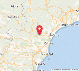 Map of Balestrino, Liguria