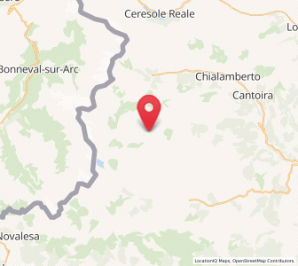 Map of Balme, Piedmont
