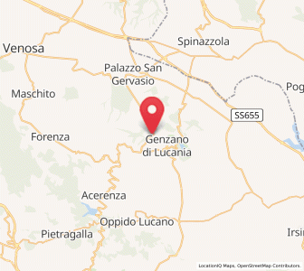 Map of Banzi, Basilicate