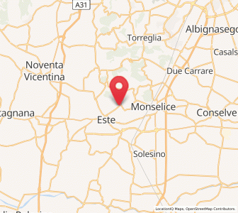 Map of Baone, Veneto