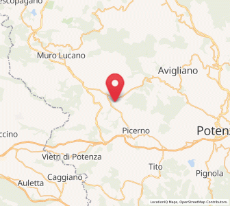 Map of Baragiano, Basilicate