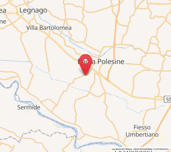 Map of Baruchella, Veneto