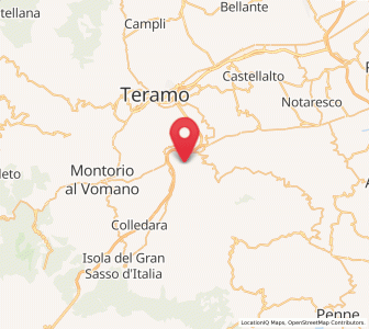 Map of Basciano, Abruzzo