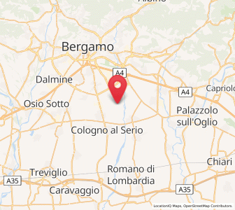 Map of Basella, Lombardy