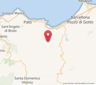 Map of Basicò, Sicily