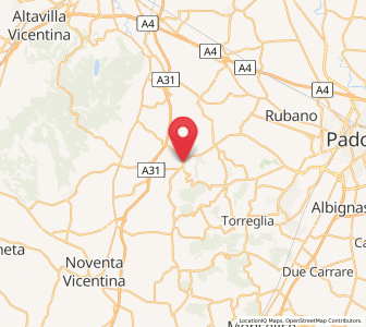 Map of Bastia, Veneto