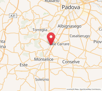 Map of Battaglia Terme, Veneto