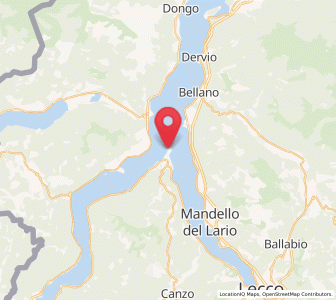 Map of Bellagio, Lombardy