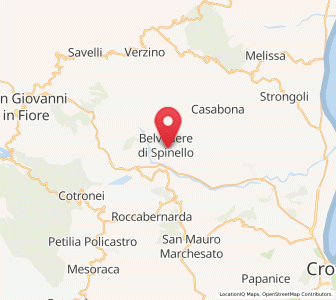 Map of Belvedere Spinello, Calabria