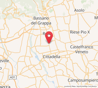 Map of Belvedere, Veneto