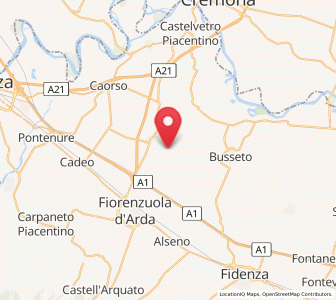 Map of Besenzone, Emilia-Romagna