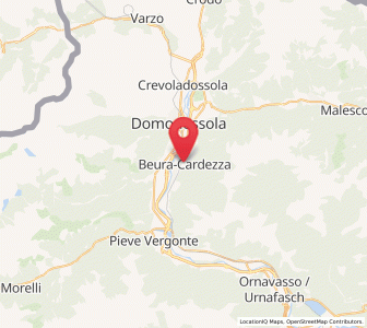 Map of Beura-Cardezza, Piedmont