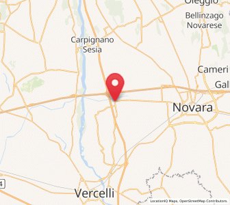 Map of Biandrate, Piedmont